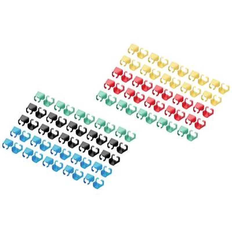 Image of Digitus Digitus A-CC-M Patch cable identifier Yellow, Green, Red, Black, Blue 100 pc(s) A-CC-M