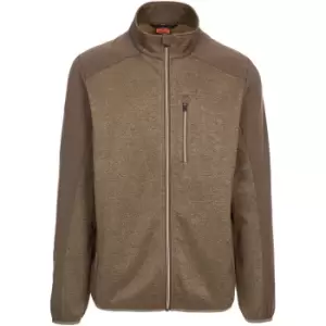 Image of Trespass Mens Tansorton Full Zip Fleece (S) (Cashew)