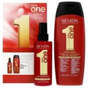 Image of Revlon Professional Uniq One Classic Hair Treatment 150ml and Conditioning Hair and Scalp Shampoo 300ml