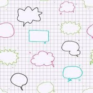 Image of Arthouse Wipe Clean Wallpaper Speech Bubbles Paper