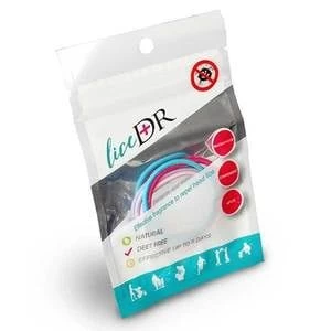 Image of LiceDr Head Lice Repellent Hair Bands x4