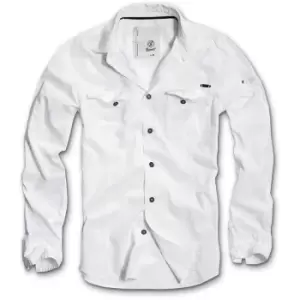 Image of Brandit SlimFit Shirt, white, Size S, white, Size S