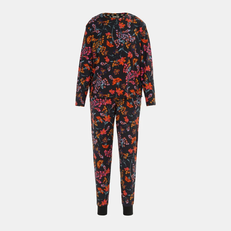 Image of Biba Womens Jersey Pyjama Long Sleeve Top Floral female 10 (S)