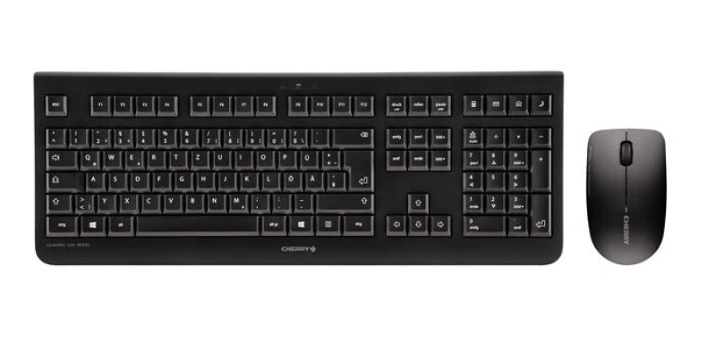 Image of Cherry CHERRY DW 3000 keyboard Mouse included Universal RF Wireless AZERTY French Black JD-0710FR-2