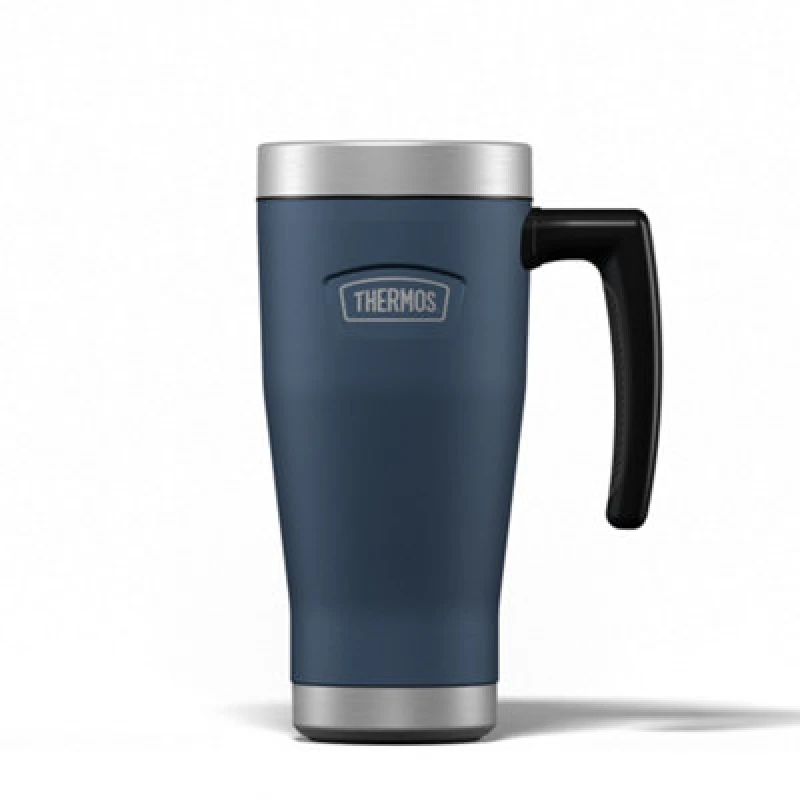 Image of Thermos Icon Series Stainless Steel Travel Mug 470Ml - Navy, Blue 5.0509E+12