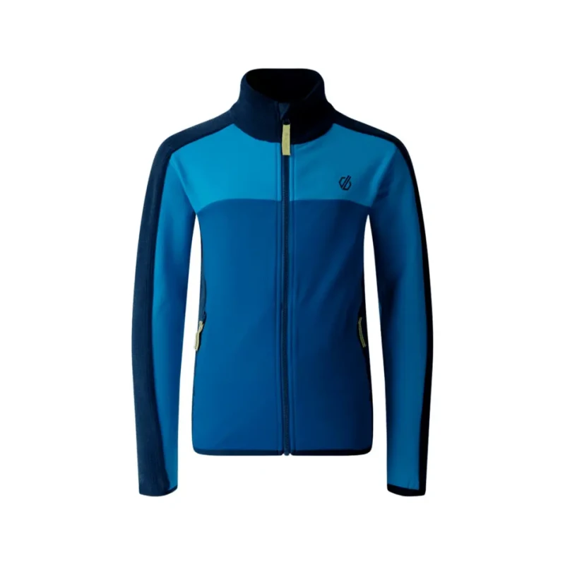 Image of Kids' stretchy mid-layer tracksuit jacket Dare 2B Emergent IV Bleu Unisex 11/12 ans