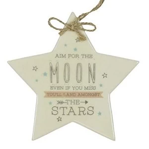 Image of Love Life Star Plaque - Aim For The Moon