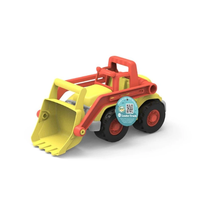 Image of Green Toys OceanBound Loader Truck Toy Yellow unisex
