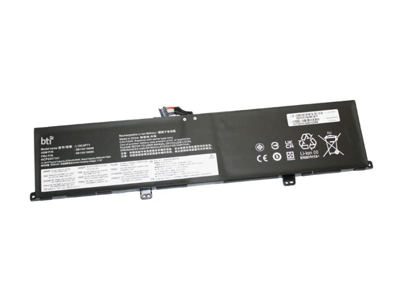 Image of BTI BTI L19C4P71 compatible 80Wh 4-cell battery for Lenovo THINKPAD P1 G3 X1 EXTREME G3 L19C4P71-BTI