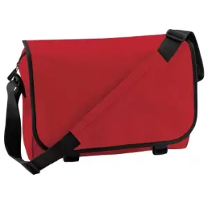 Image of Bagbase Adjustable Messenger Bag (11 Litres) (Pack of 2) (One Size) (Classic Red)