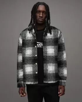Image of AllSaints Tremont Heavyweight Checked Overshirt