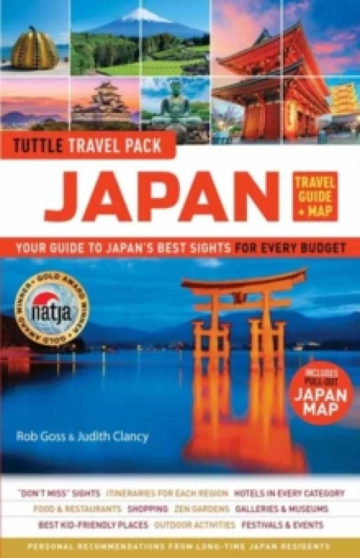 Image of Japan Travel Guide + Map: Tuttle Travel Pack : Your Guide to Japan's Best Sights for Every Budget (Includes Pull-out Japan Map) Paperback / softback