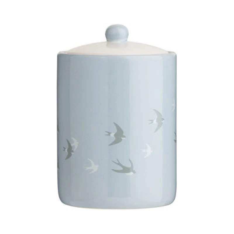 Image of Premier Housewares Light Blue And Cream Swift Storage Jar Blue
