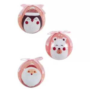 Image of Premier Set of 14 Christmas Character Decoupage Baubles