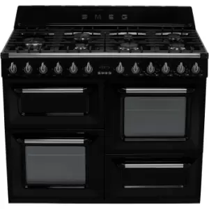 Image of SMEG Tr4110Bl1 Freestanding Electric & Gas Range Cooker With Gas Hob