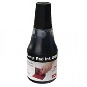 Image of Colop 801 Stamp Pad Ink 25ml Black 801BK