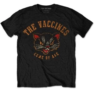 Image of The Vaccines - Cat Unisex Medium T-Shirt - Black