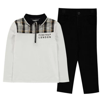 Image of Firetrap Two Piece Trouser Set Infant Boys - Black Cord