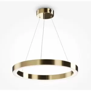 Image of Maytoni Lighting - Maytoni Maytoni Saturno Modern Integrated LED Pendant Ceiling Light Brass, 3100lm, 4000K