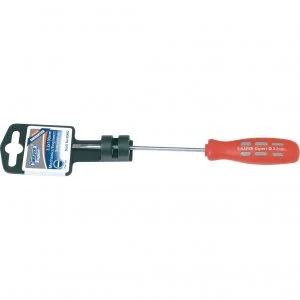 Image of Draper Expert Mechanics Soft Grip Parallel Slotted Screwdriver 3.2mm 100mm