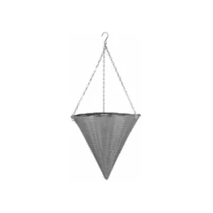 Image of 14Slate Faux Rattan Hanging Cone
