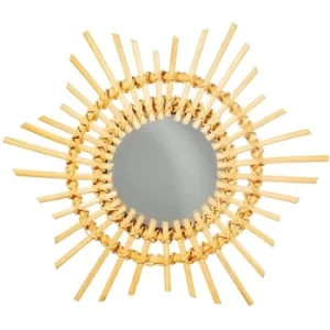 Image of Mini Rattan Starburst Mirror