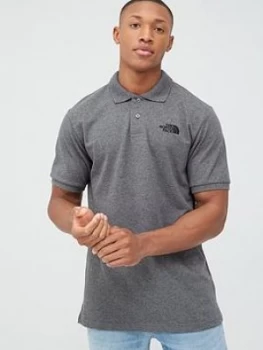 Image of The North Face Piquet Polo - Medium Grey Heather