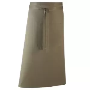 Image of Premier Unisex Colours Bar Apron / Workwear (Long Continental Style) (Pack of 2) (One Size) (Sage)