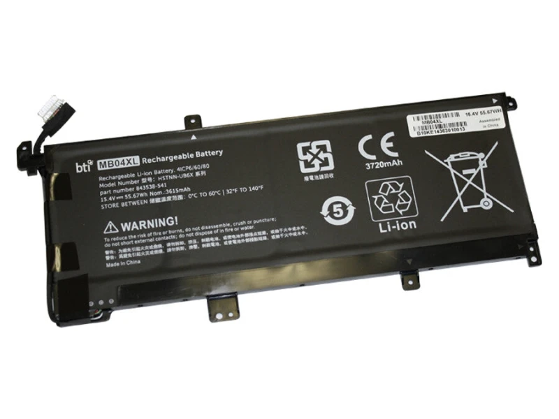 Image of BTI HSTNN-UB6X compatible 55.67Wh 4-cell battery for HP Envy X360 CONV