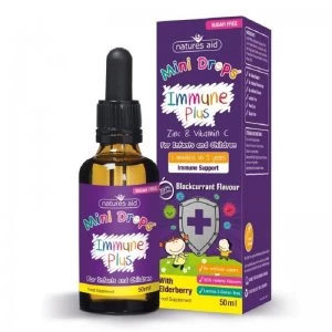 Image of Natures Aid Mini Drops Immune Plus 50ml