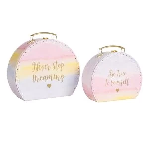 Image of Sass & Belle Paint Splash 2Pcs Set Suitcases