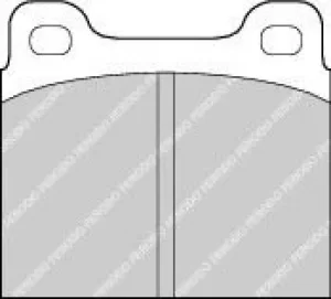 Image of Ferodo FDB2M Brake Pad Set Rear Axle Premier Car