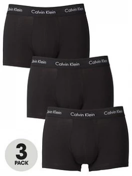 Image of Calvin Klein 3 Pack Low Rise Trunk - Black Size M Men