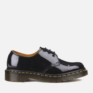 Image of Dr. Martens Womens 1461 Patent Lamper 3-Eye Shoes - Black - UK 5
