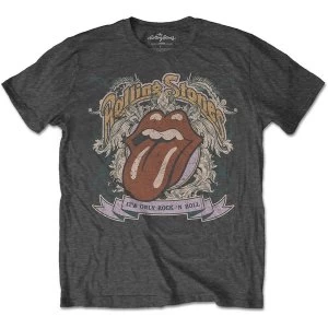 Image of The Rolling Stones - It's Only Rock & Roll Unisex Small T-Shirt - Grey