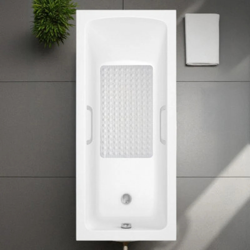 Image of Showerdrape Orbit White Anti Slip Bath Mat White