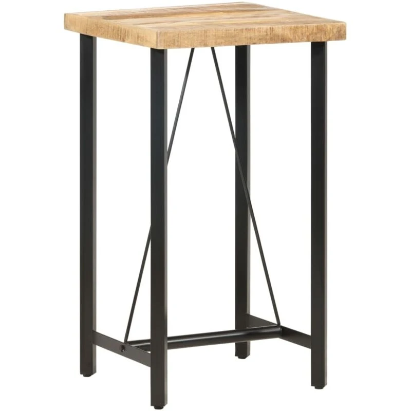 Image of VIDAXL Vidaxl - Bar Table 60x60x107cm Rough Mango Wood 8719883827094