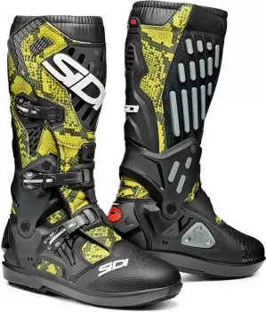 Image of Sidi Atojo SRS Snake Limited Edition Motocross Boots Black Yellow