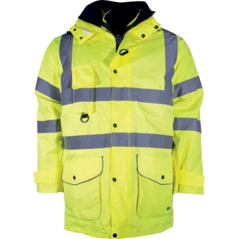 Image of Waterproof & Breathable Hi-vis 5-in-1 Coat (2XL)