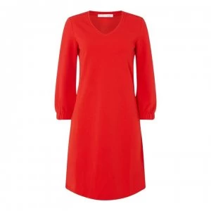 Image of Oui V Neck Dress - 3608 Red