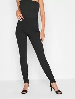 Image of Long Tall Sally Skinny Leg Trouser 34 In - Black, Size 22, Women