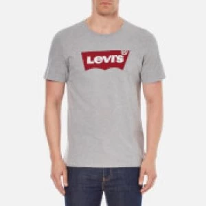Image of Levis Mens Tab Graphic Set-In Neck T-Shirt - Grey - L