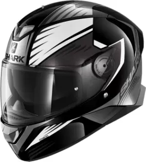 Image of Shark Skwal 2 Hallder Helmet, black-white, Size S, black-white, Size S