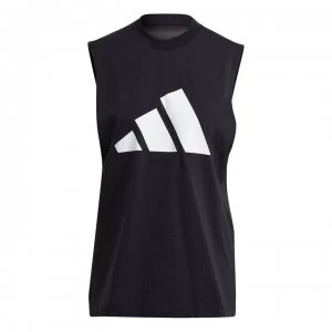 Image of adidas 3Bar Mesh Tank Ladies - Black