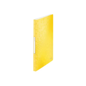 Image of WOW Display Book Polypropylene 40 Pockets 80 Sheet Capacity A4. Yellow - Outer Carton of 10