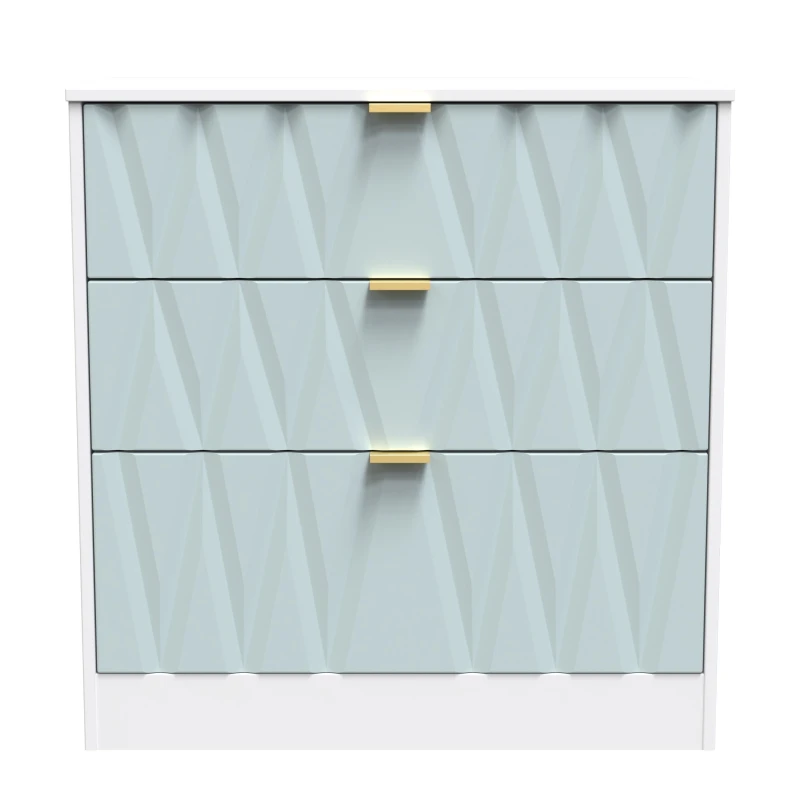 Image of Ready Assembled 2 U Washington 3 Drawer Deep Chest (Ready Assembled) in Duck Egg Blue Duck Egg Blue Unisex