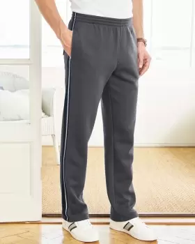 Image of Cotton Traders Side Panel Jog Pants in Grey