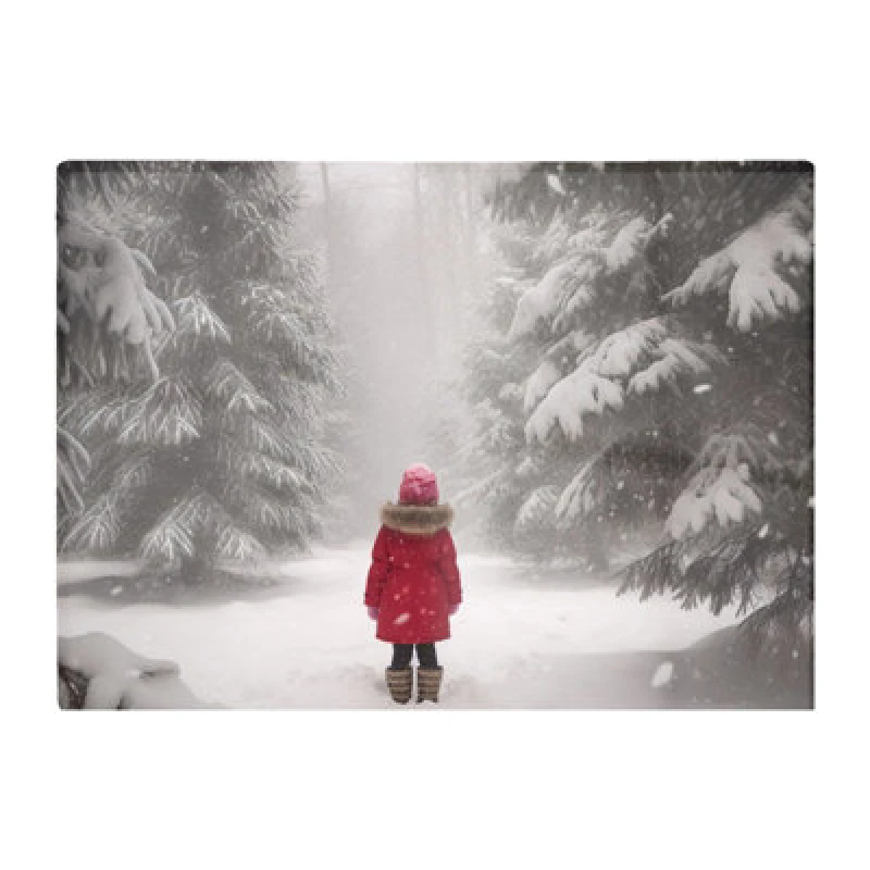 Image of Warren Reed Designer Little Girl In The Snow Chopping Board