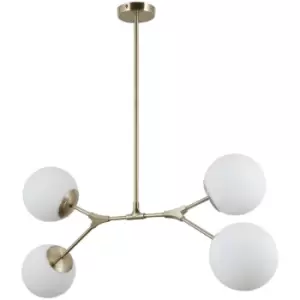 Image of Italux Lighting - Italux Caserta Modern 4 Light Globe Pendant Ceiling Light, E14