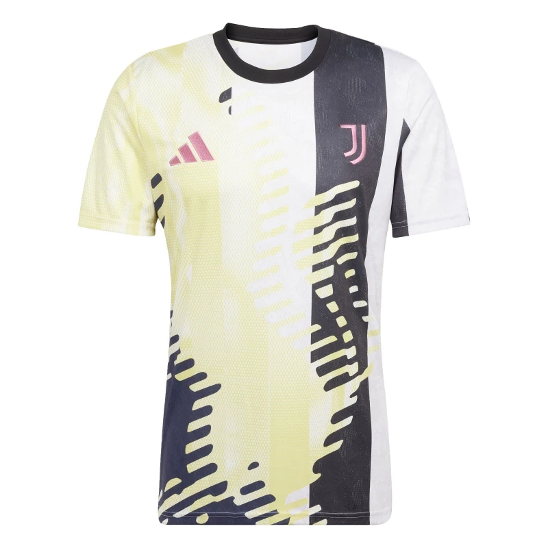 Image of adidas Juventus Prematch Shirt 2024 2025 Adults Yellow/Black male S